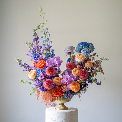The Luxe overflowing with premium blooms - Bright & Colourful