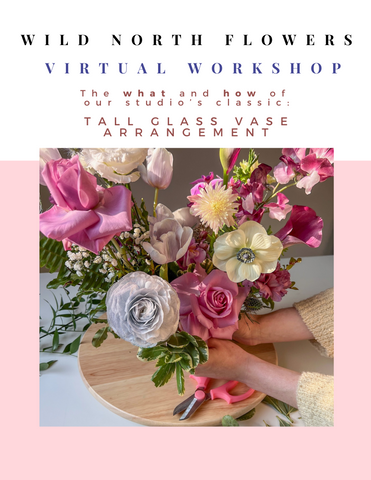 Tall glass vase virtual workshop cover