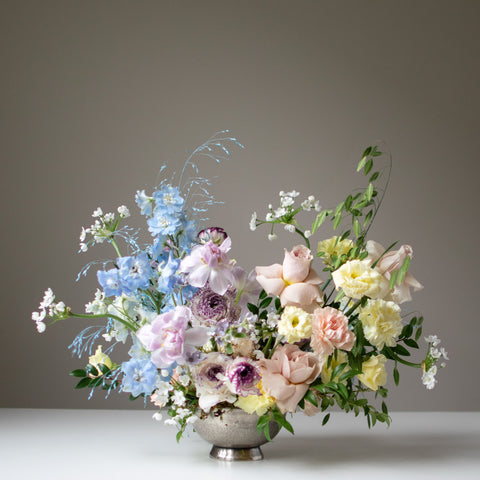 Stunning The Perfect Centrepiece arrangement with a pastel colour palette