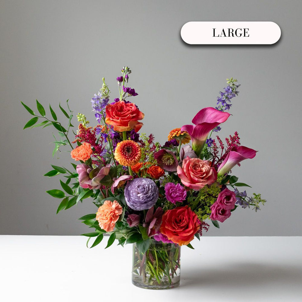 Florist's Choice Glass Vase Arrangement
