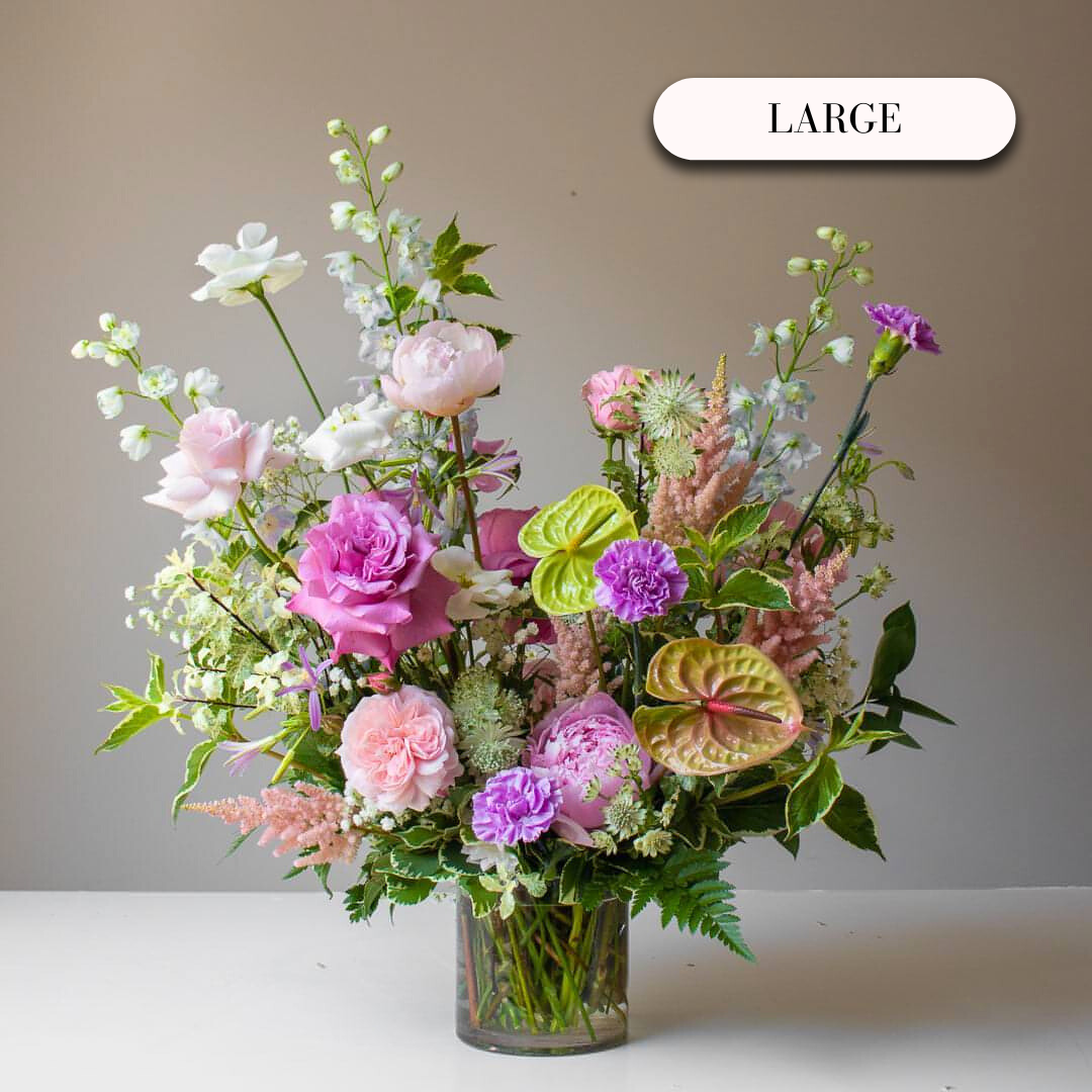 Florist's Choice Glass Vase Arrangement