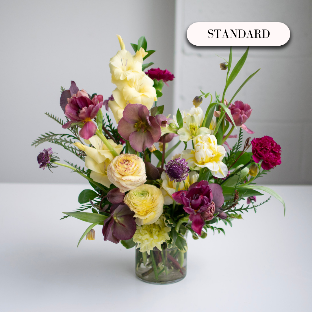 Florist's Choice Glass Vase Arrangement