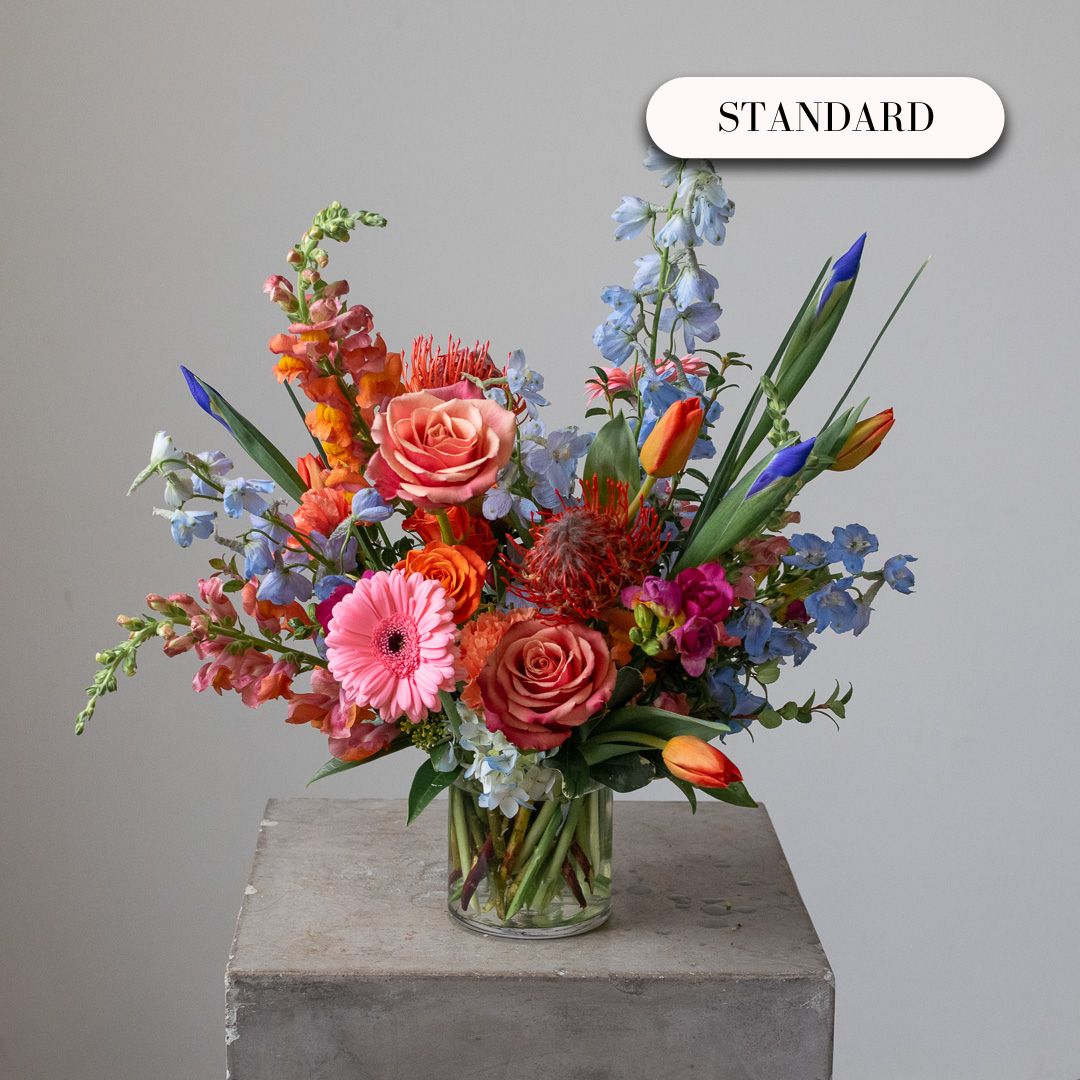 Florist's Choice Glass Vase Arrangement