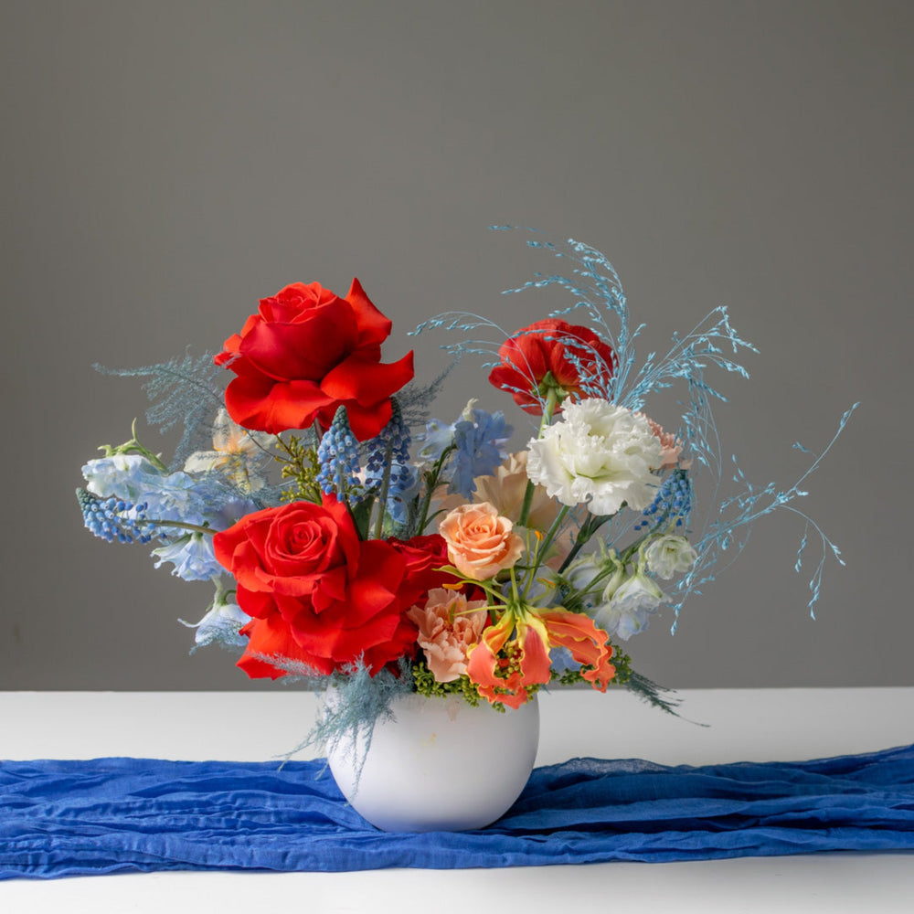 Standard white ceramic arrangement