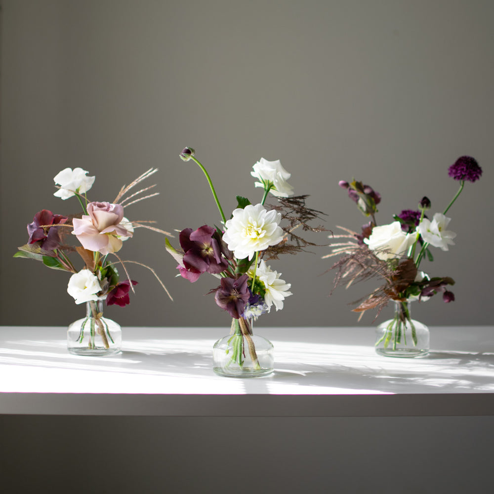 Bud Arrangement (glass vase)