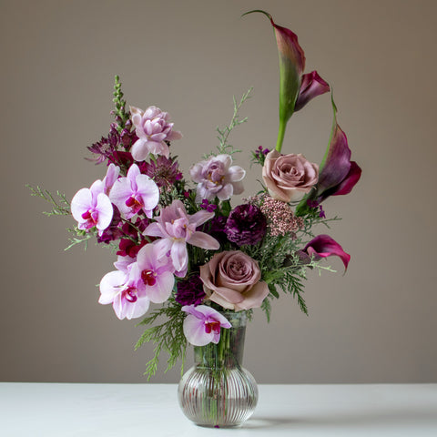 Unique fresh flower arrangement