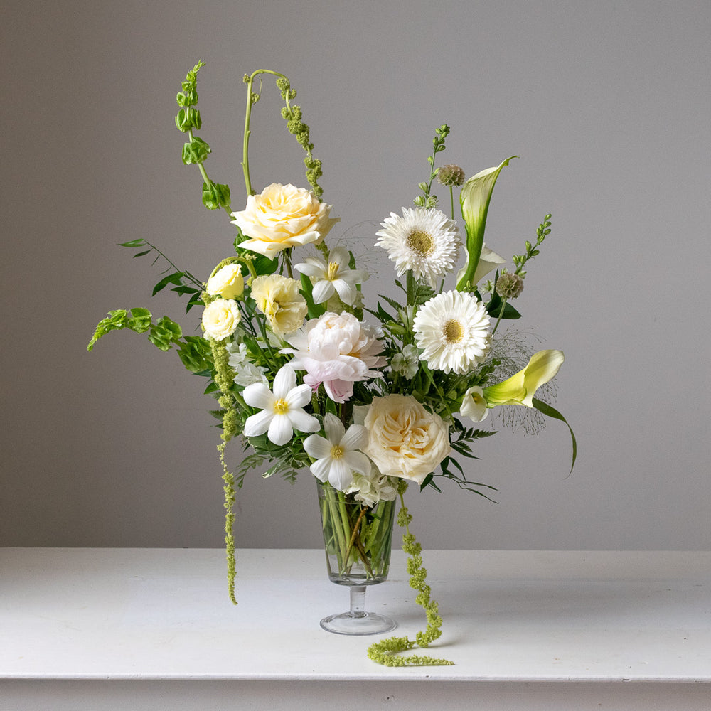 Standard Footed Arrangement (glass vase)