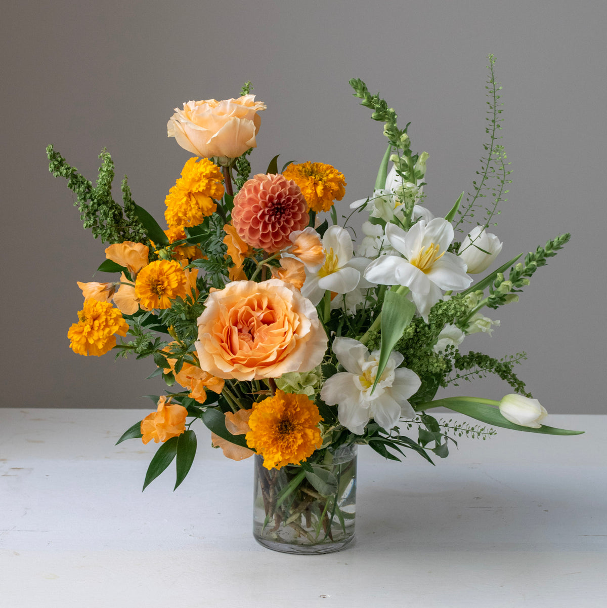 Florist's Choice Glass Vase Arrangement