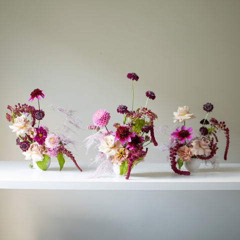 Floral Moments (white vase)