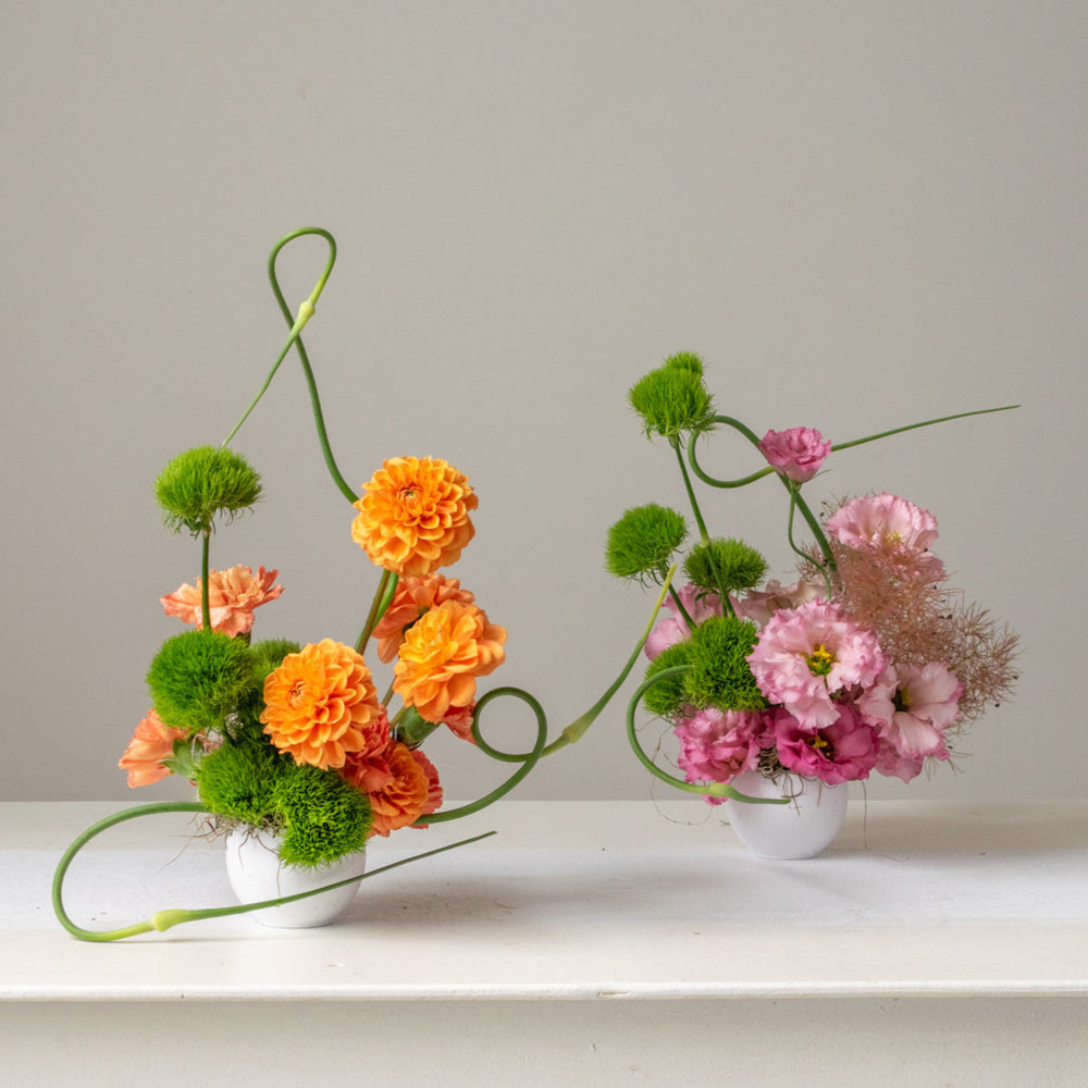 Floral Moments (white vase)