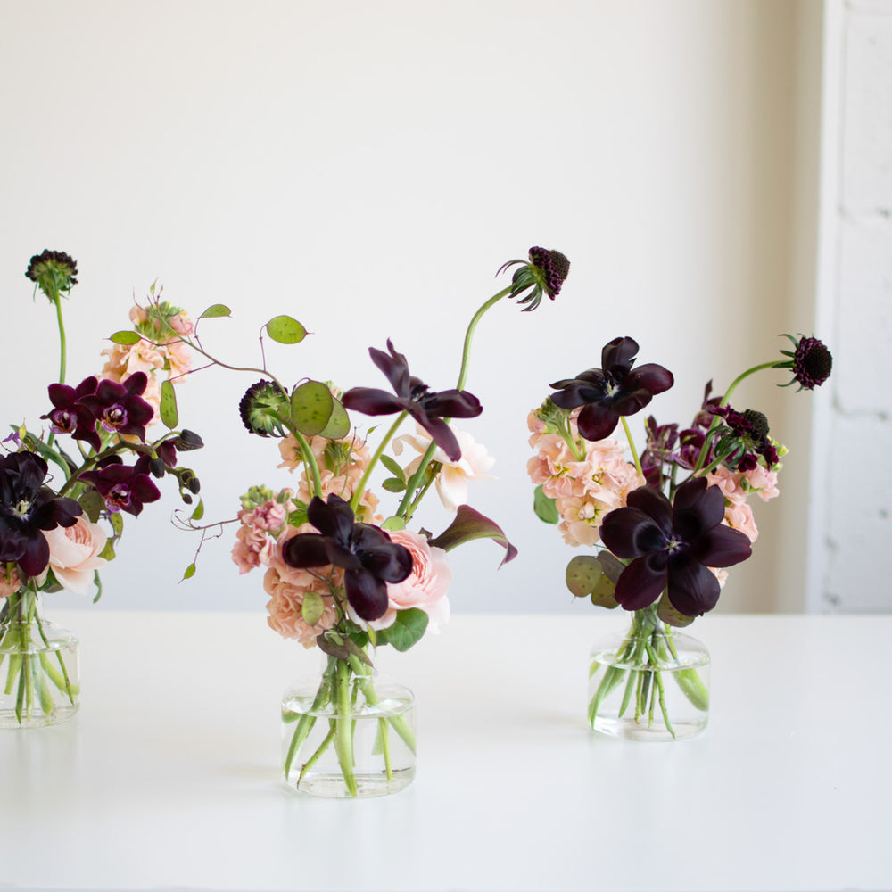 Bud Arrangement (glass vase)