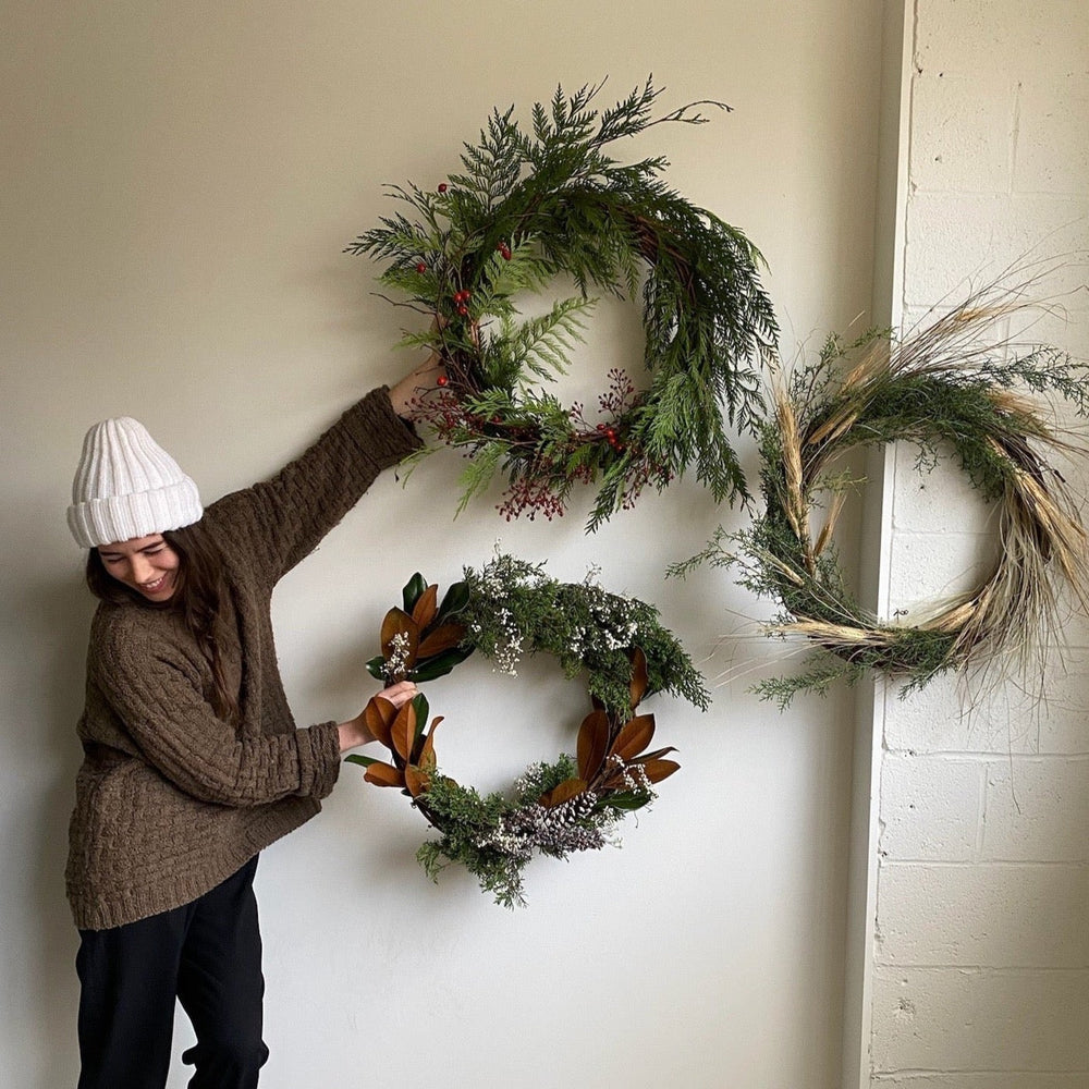 Simple DIY Winter Wreath with White Berries - On Sutton Place