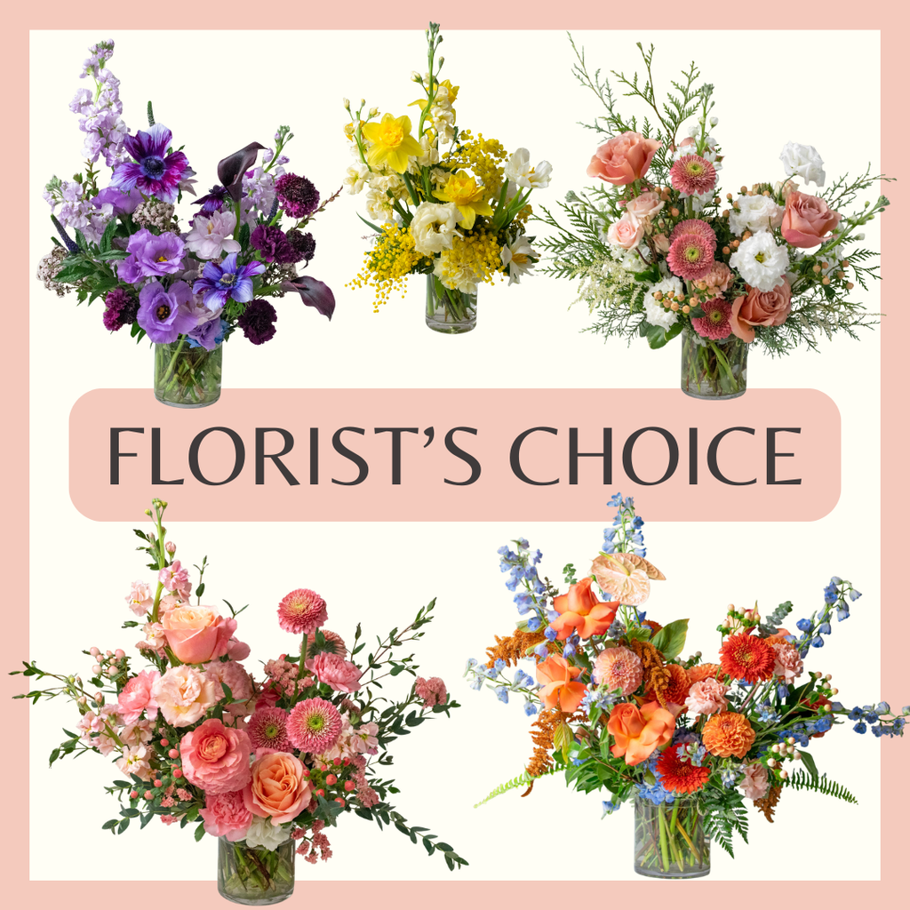 Florist's Choice Glass Vase Arrangement