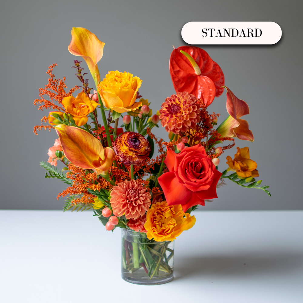 Florist's Choice Glass Vase Arrangement