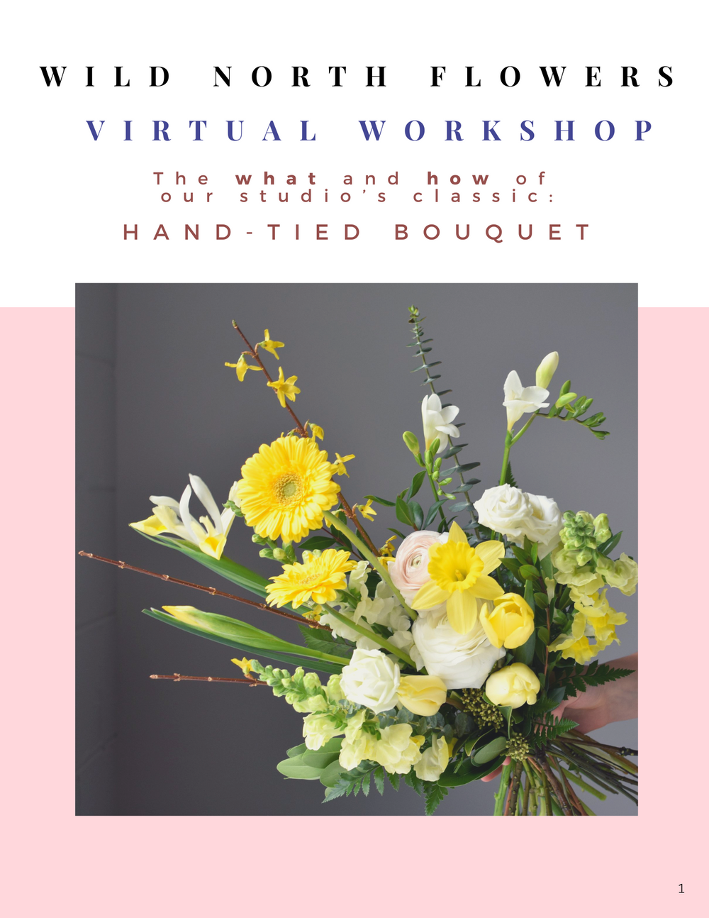 Hand-tied bouquet virtual workshop cover