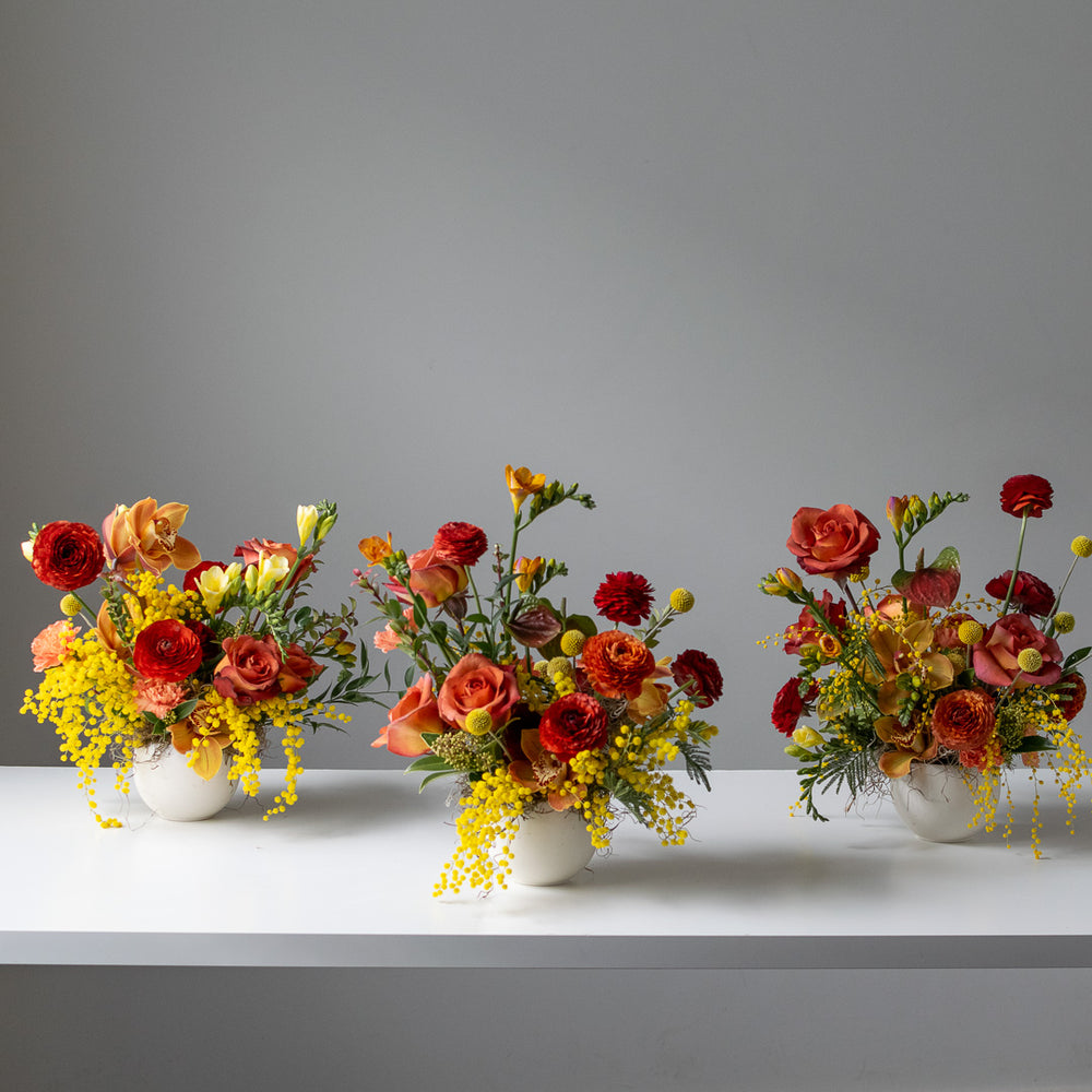 Standard Ceramic Arrangement (white vase)