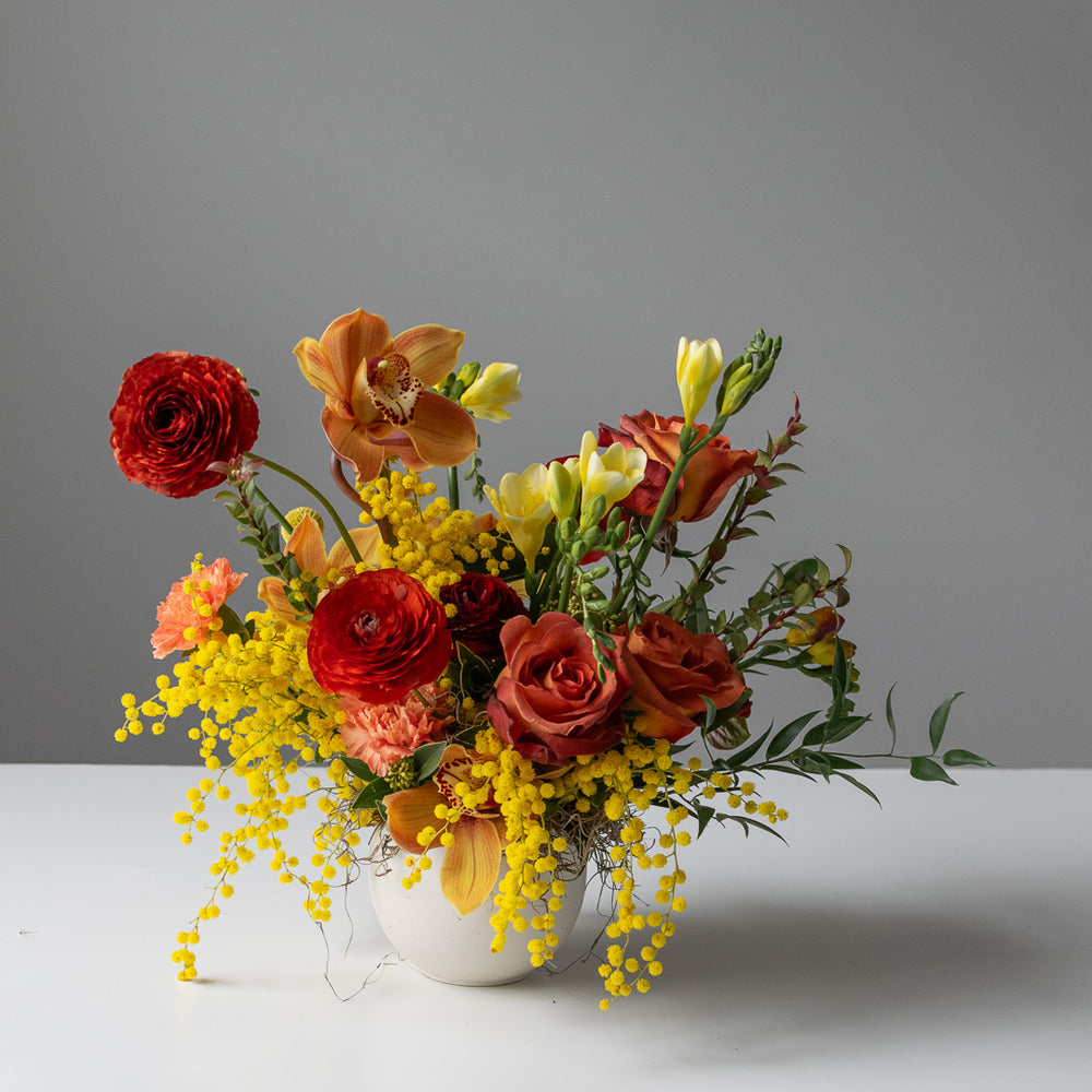 Standard Ceramic Arrangement (white vase)