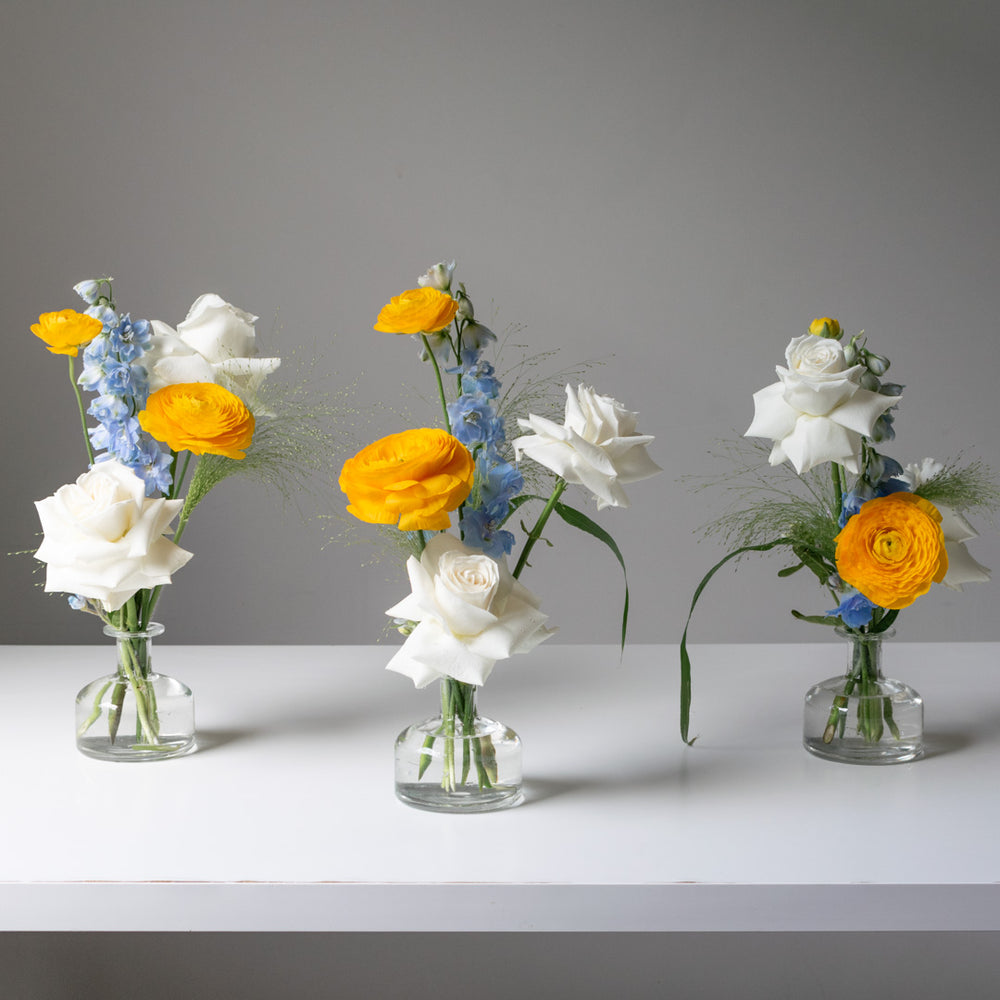 Bud Arrangement (glass vase)