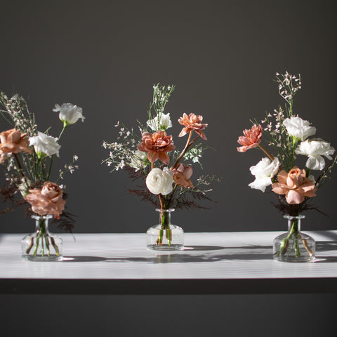 Premium Seasonal Budvase Trio (in Glass)