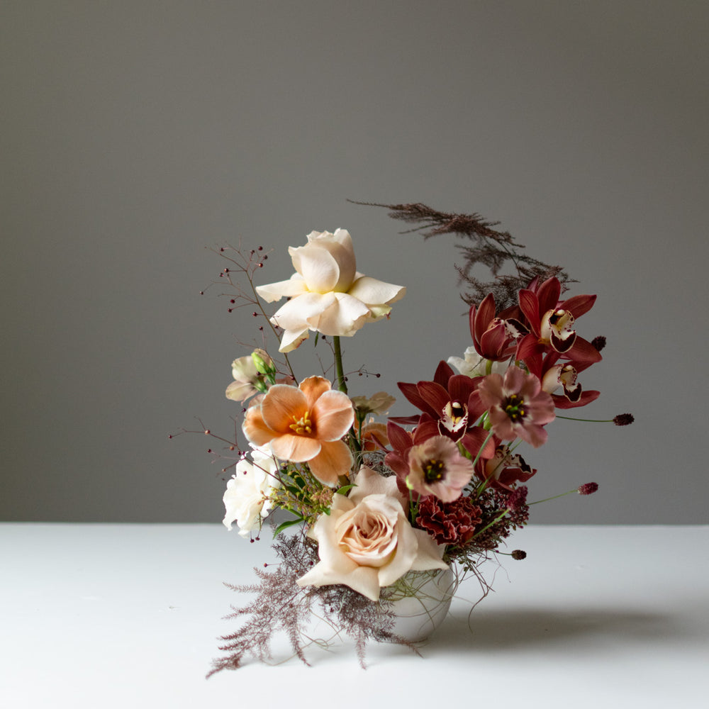 Floral Moments (white vase)