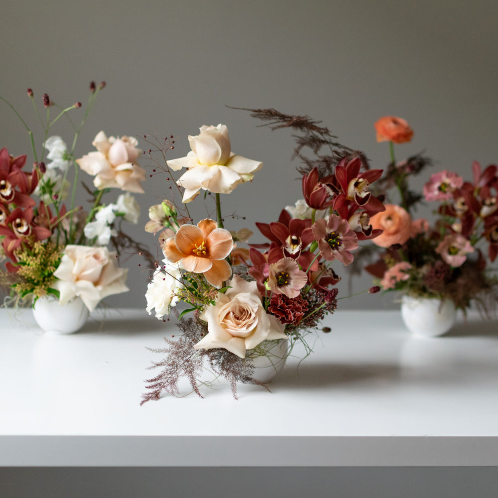 Floral Moments (white vase)