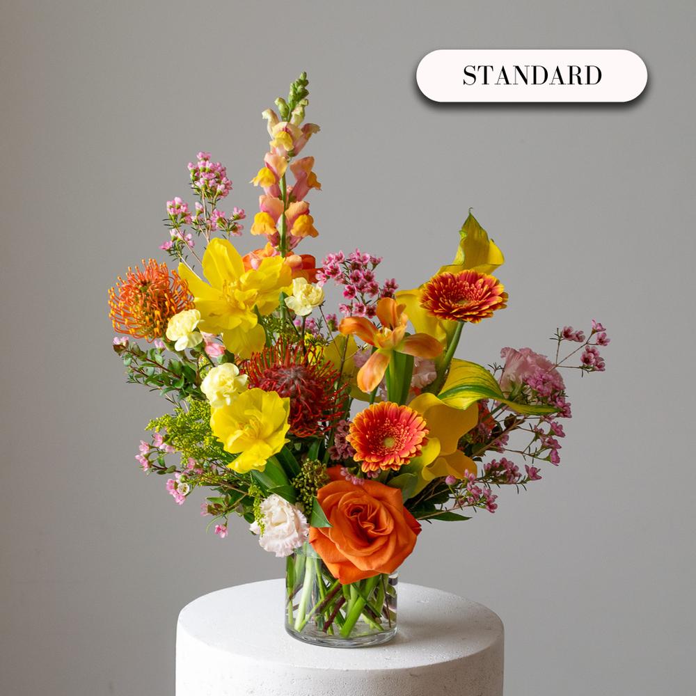 Florist's Choice Glass Vase Arrangement