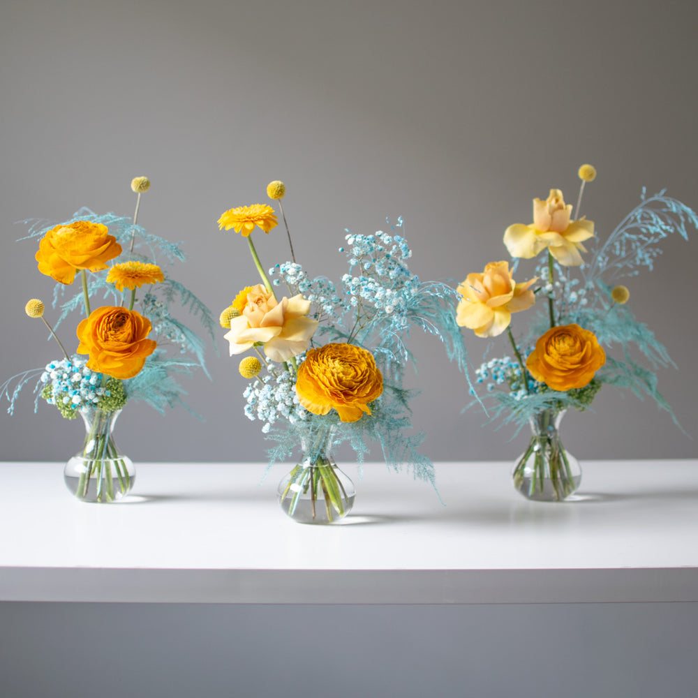 Virtual Mini Arrangement Trio Try Floral Design in Toronto