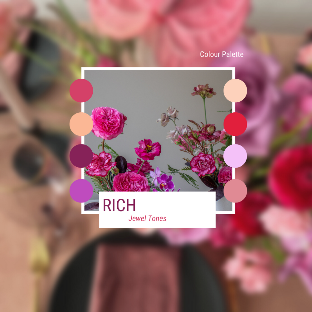 Depiction of Rich Jewel Tones colour palette