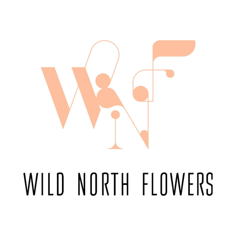 The Wild North Flowers logo.